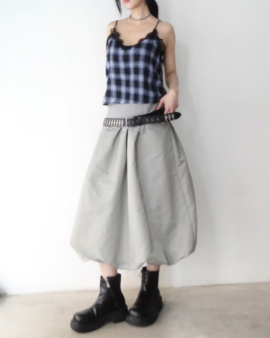 Ballon layer skirt & ops 상품이미지8