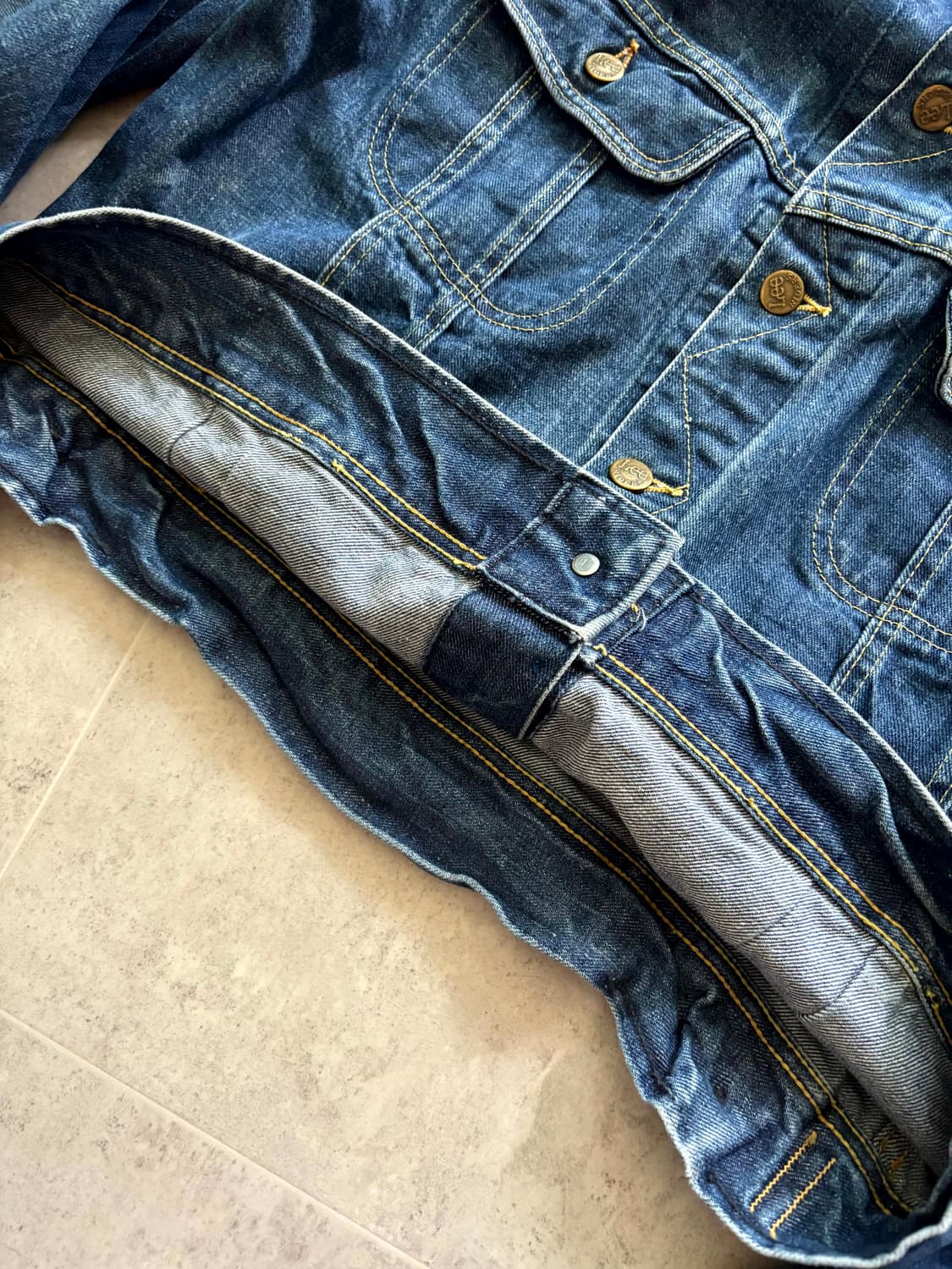 70's Lee 101-J 데님 트러커 자켓 100~105 상품이미지7