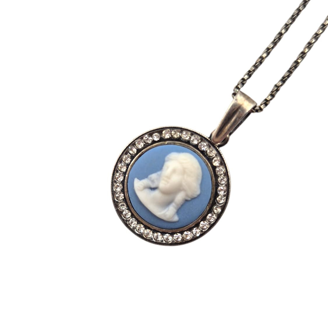 80s 영국 웨지우드 실버 925 카메오 목걸이 상품이미지3