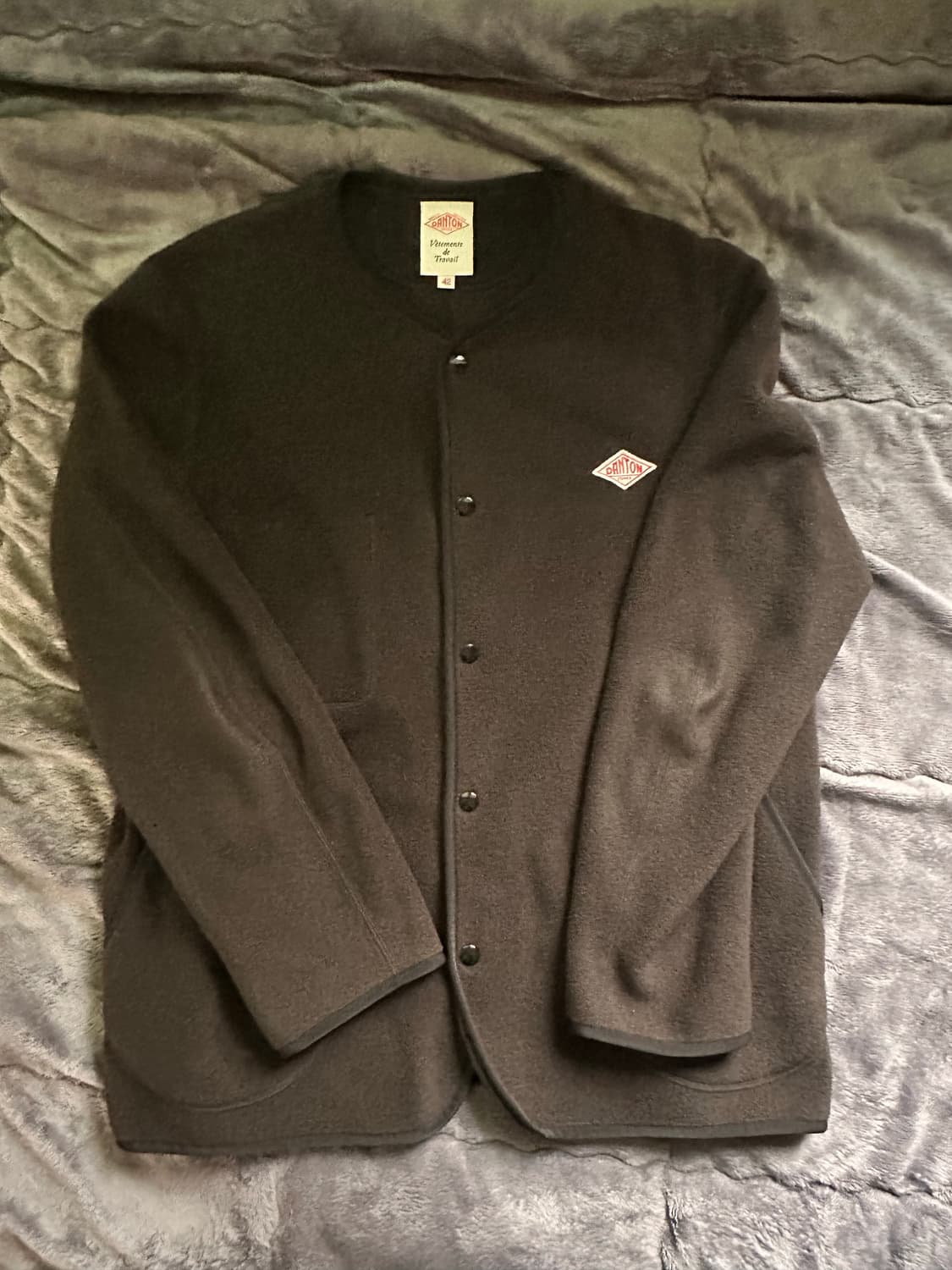 단톤 후리스 자켓 차콜 상품이미지1