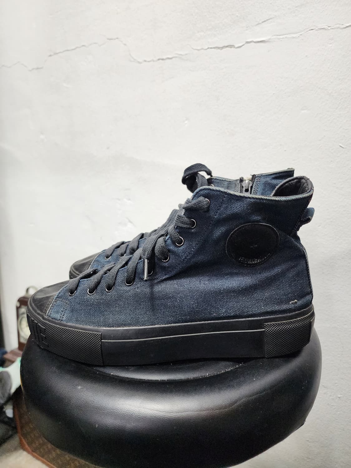 W컨셉 X 드하모니 라이트 데님 하이탑 상품이미지6