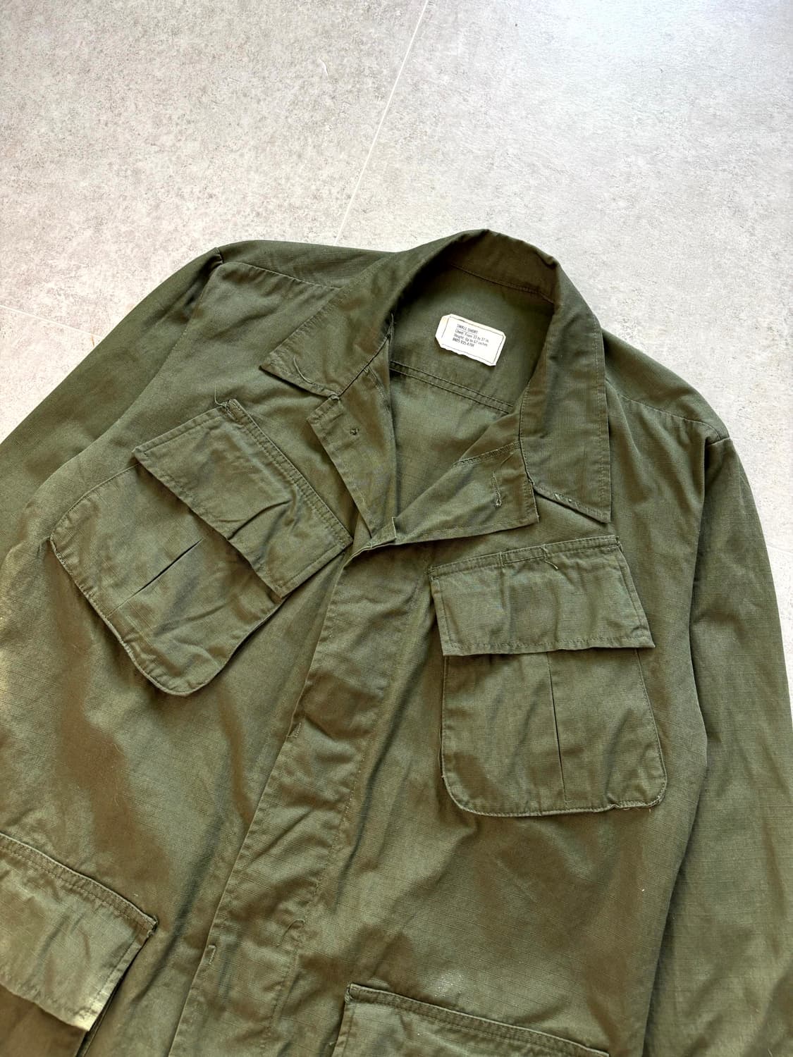 60's 미군 트로피컬 정글 퍼티그 자켓 S-S 상품이미지2