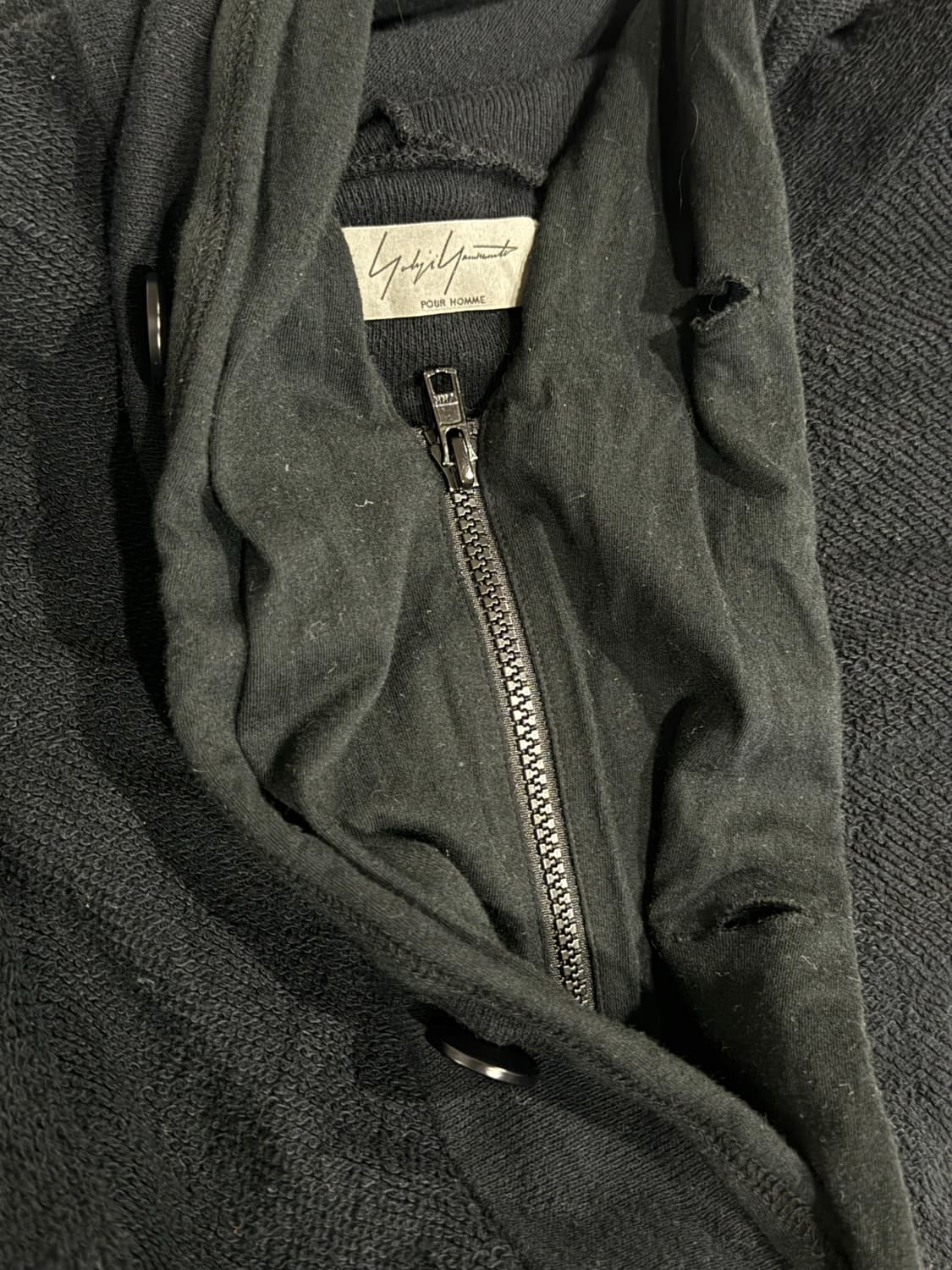 요지야마모토 뿌르옴므 15ss 레이어드 롱 파카 상품이미지6