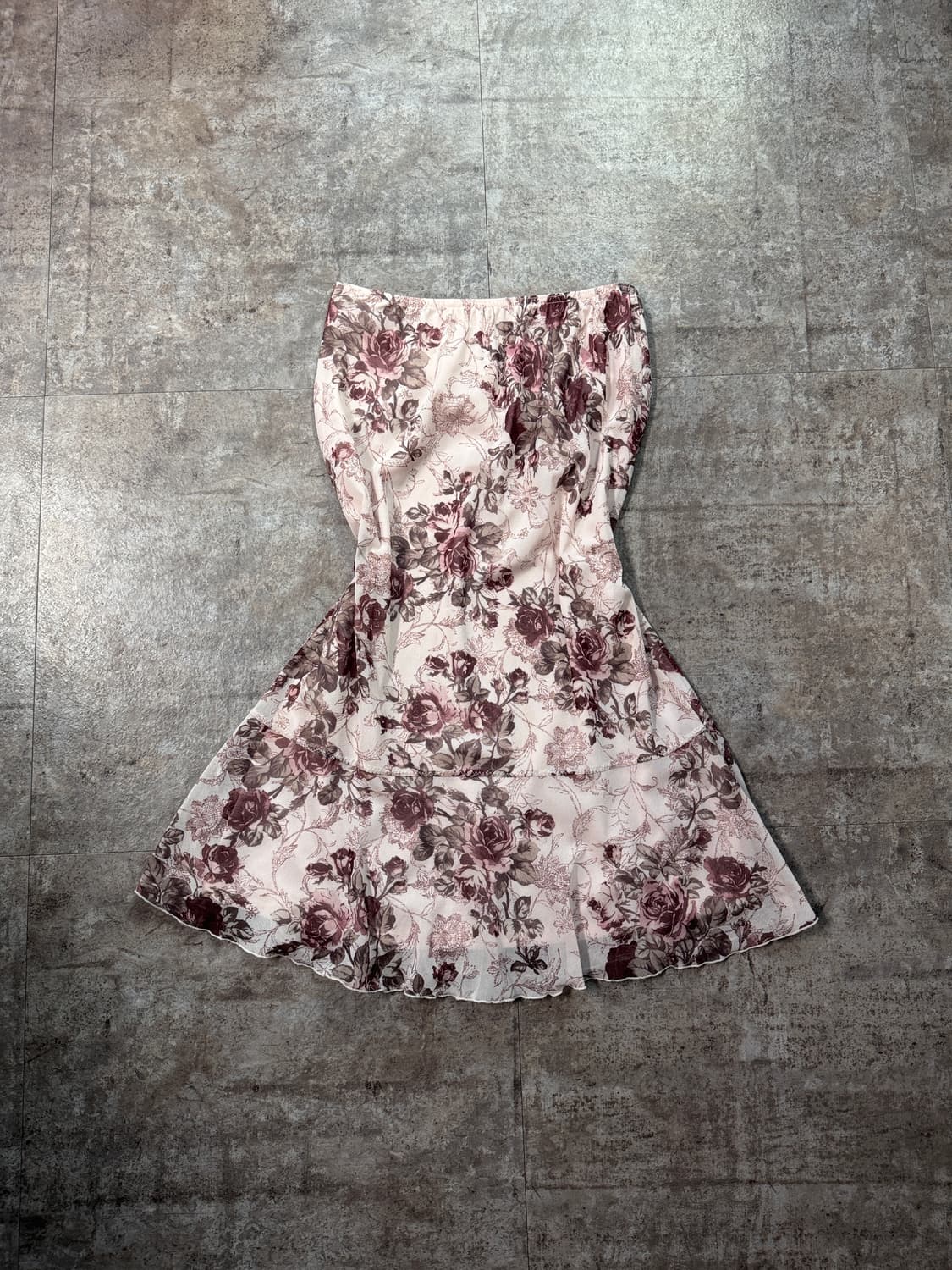 레스트 로즈 플라워 패턴 스커트 상품이미지5