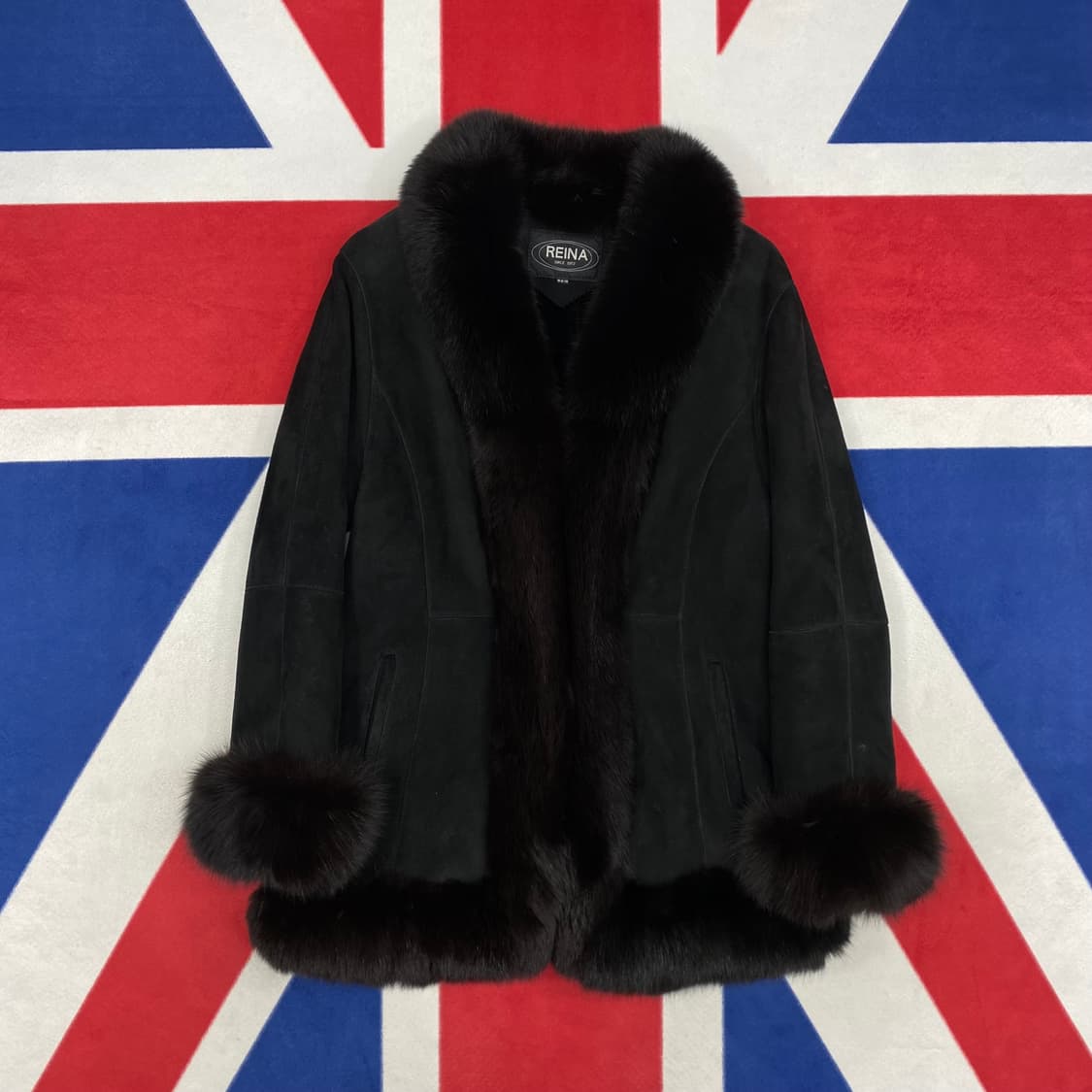 양가죽 폭스퍼 스웨이드 무스탕 실측 여성 55 상품이미지1