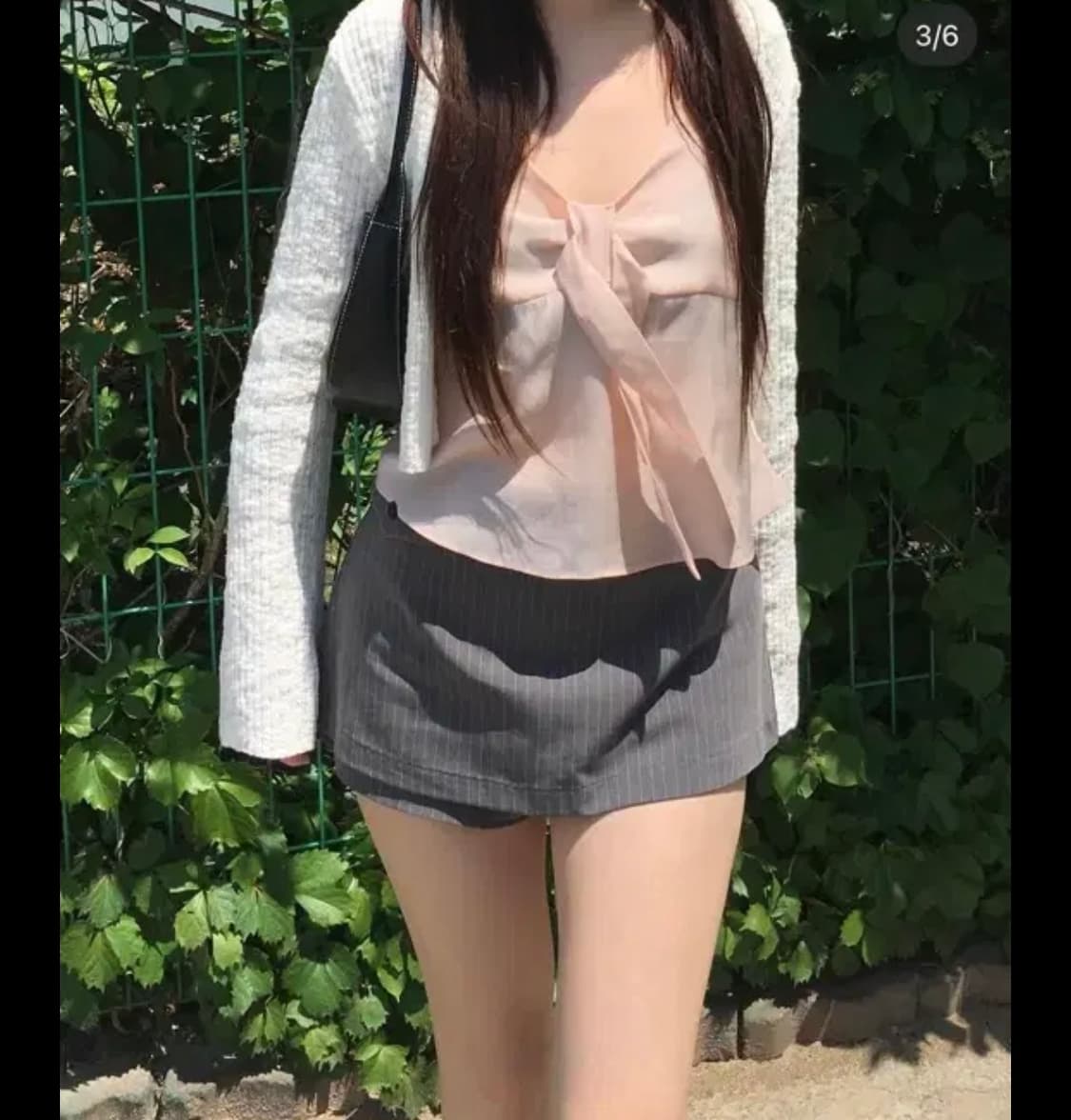 아워캐비넷 resort satin sleeveless  상품이미지2