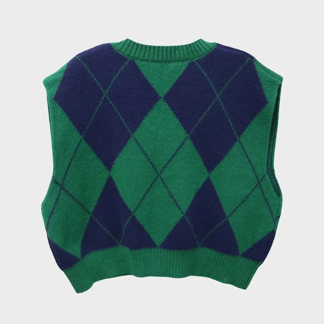 아가일 니트 베스트 61506 상품이미지2