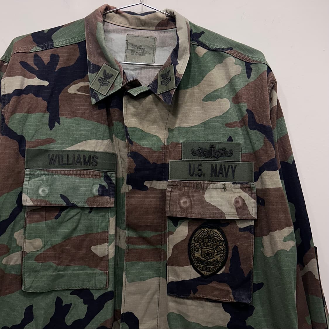 US NAVY 밀리터리 폴리스 각장 전투상의 상품이미지1