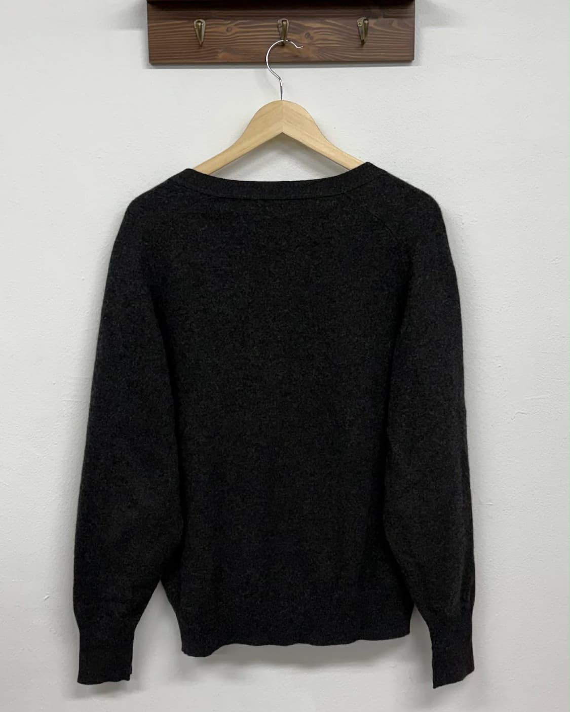 [M] 버버리 90s 그레이 램스울 니트 가디건 상품이미지2