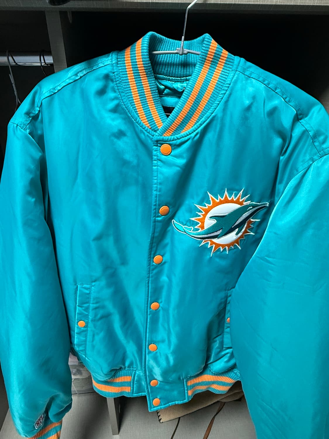 뉴에라 마이애미 돌핀 바시티자켓 s 상품이미지1