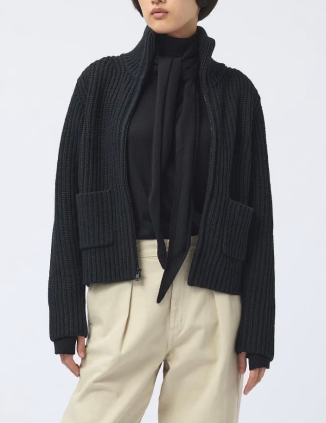 유니클로 U 램스울 블렌드 집업 재킷 상품이미지3