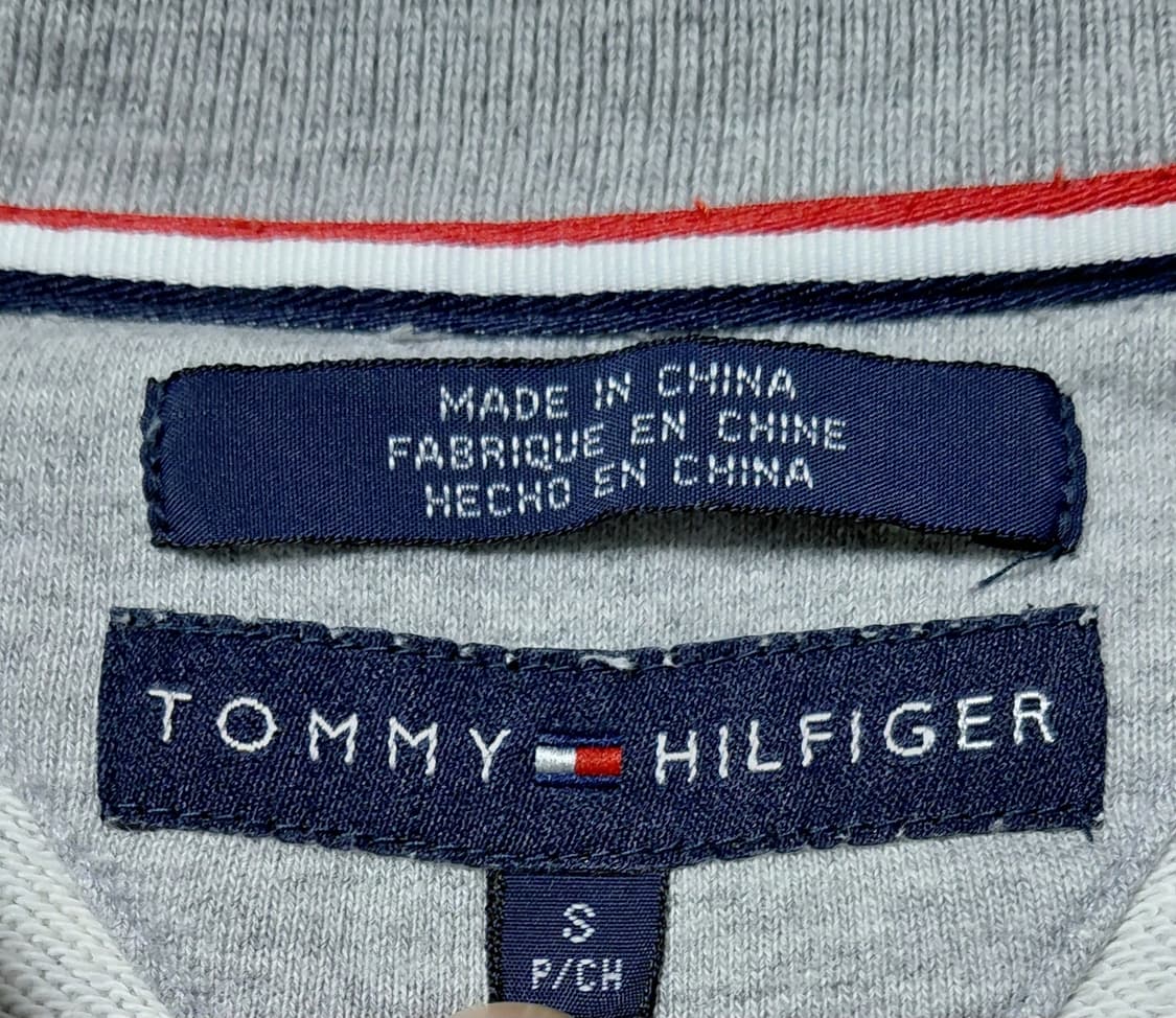 [M~L] 타미 힐피거 정품 클래식 로고 맨투맨 (그레이/기모없음) 상품이미지4