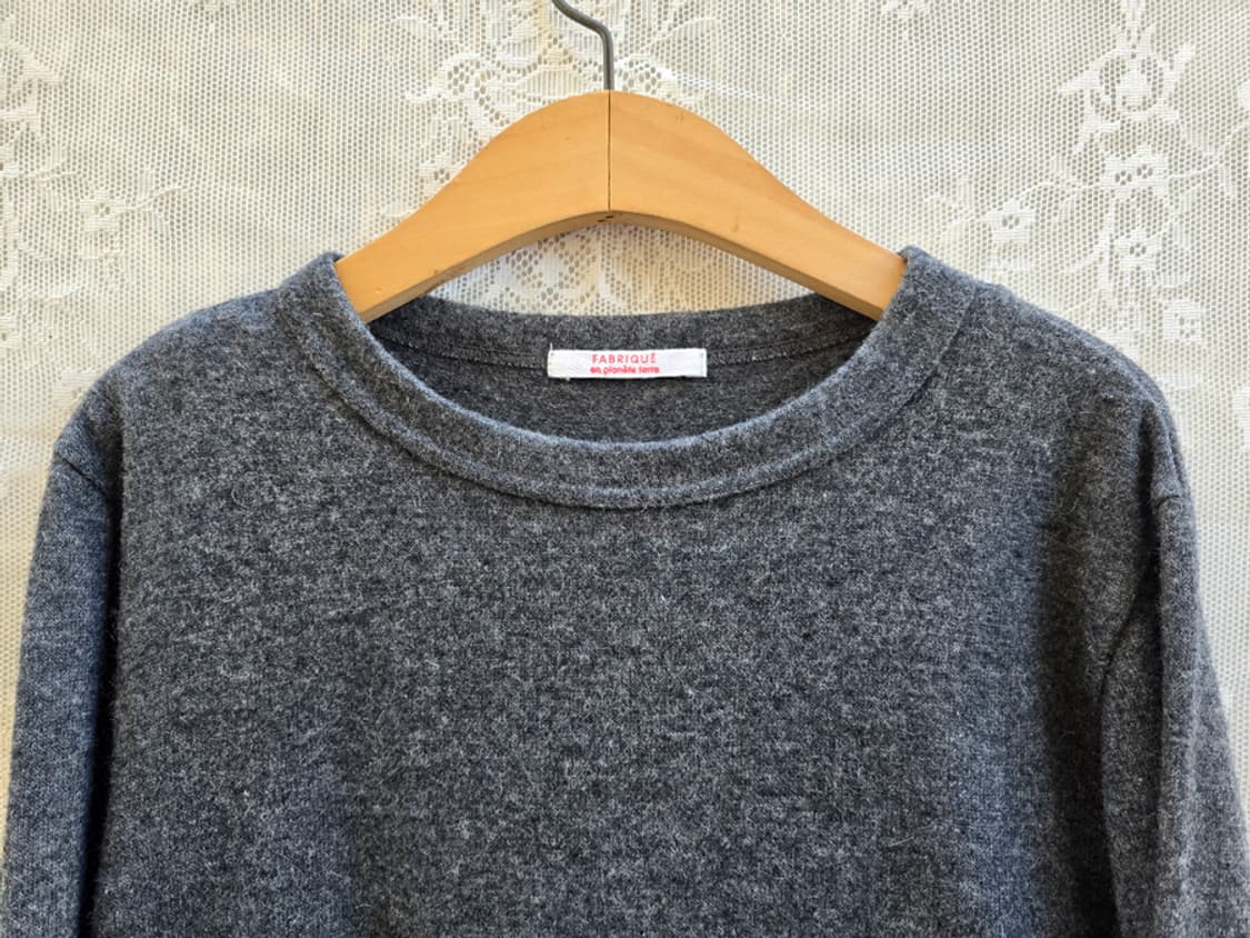 일본 네추럴 브랜드 엘보우 패치 울니트 상품이미지2