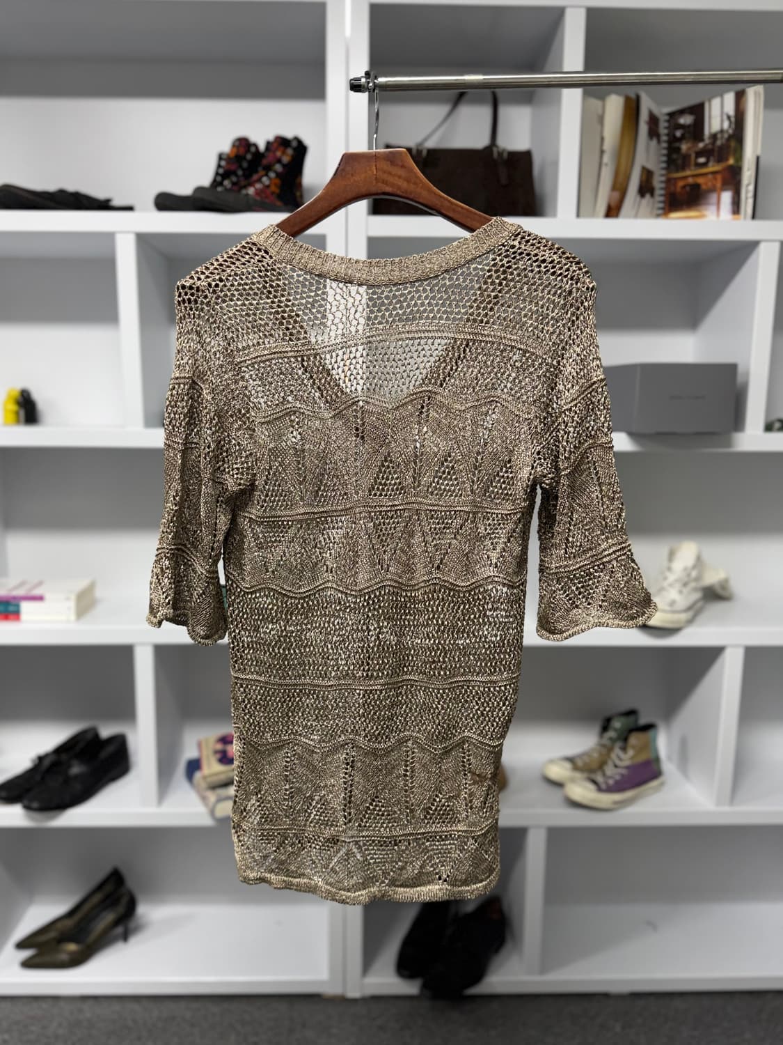 빈티지 레이어드 메쉬 니트 상품이미지3