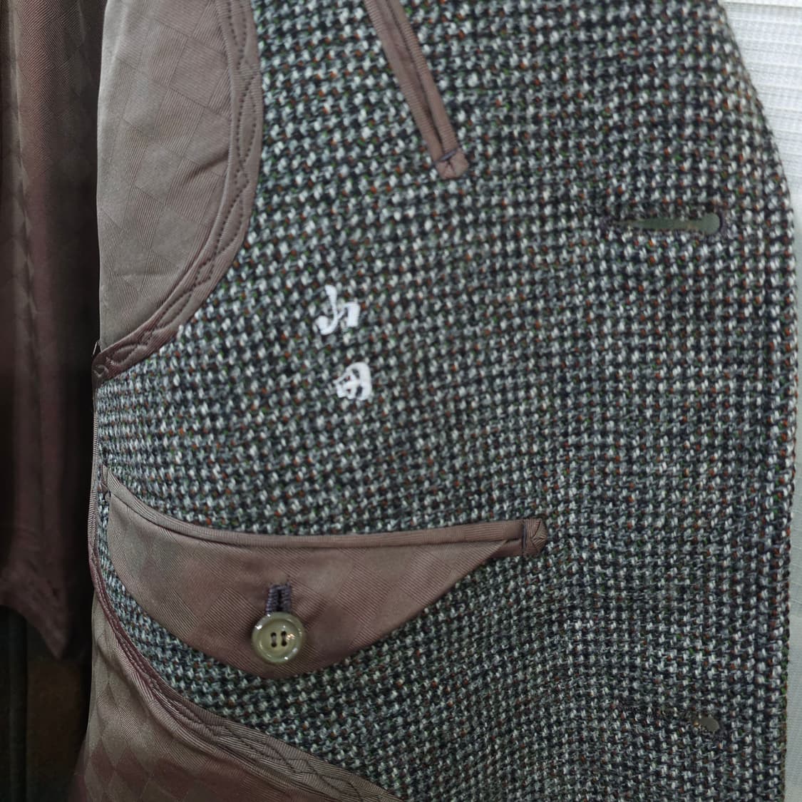 JAPAN 빈티지 나고야 테일러드샵 트위드울 코트- XL정도 상품이미지9