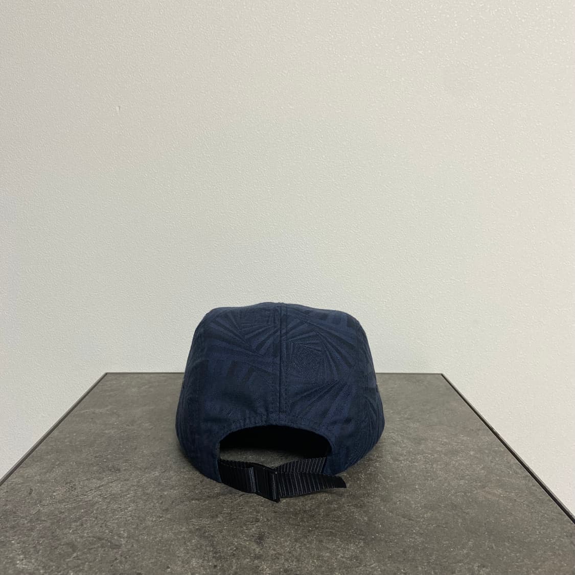 슈프림 자카드 네이비 박스로고 캠프캡 모자 상품이미지4