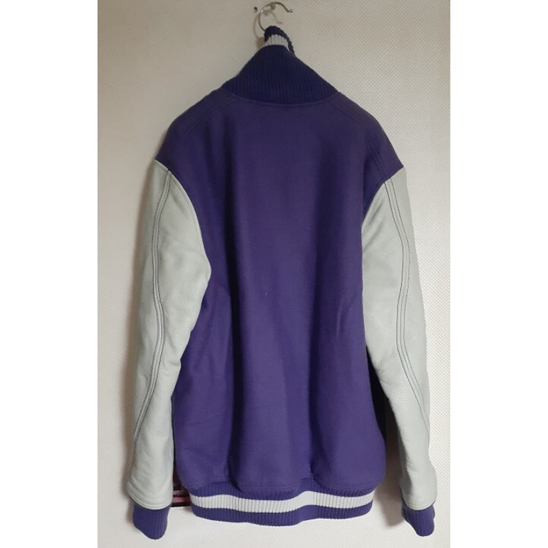   에어조던 울 레더 믹스 스타디움 자켓 퍼플 상품이미지2