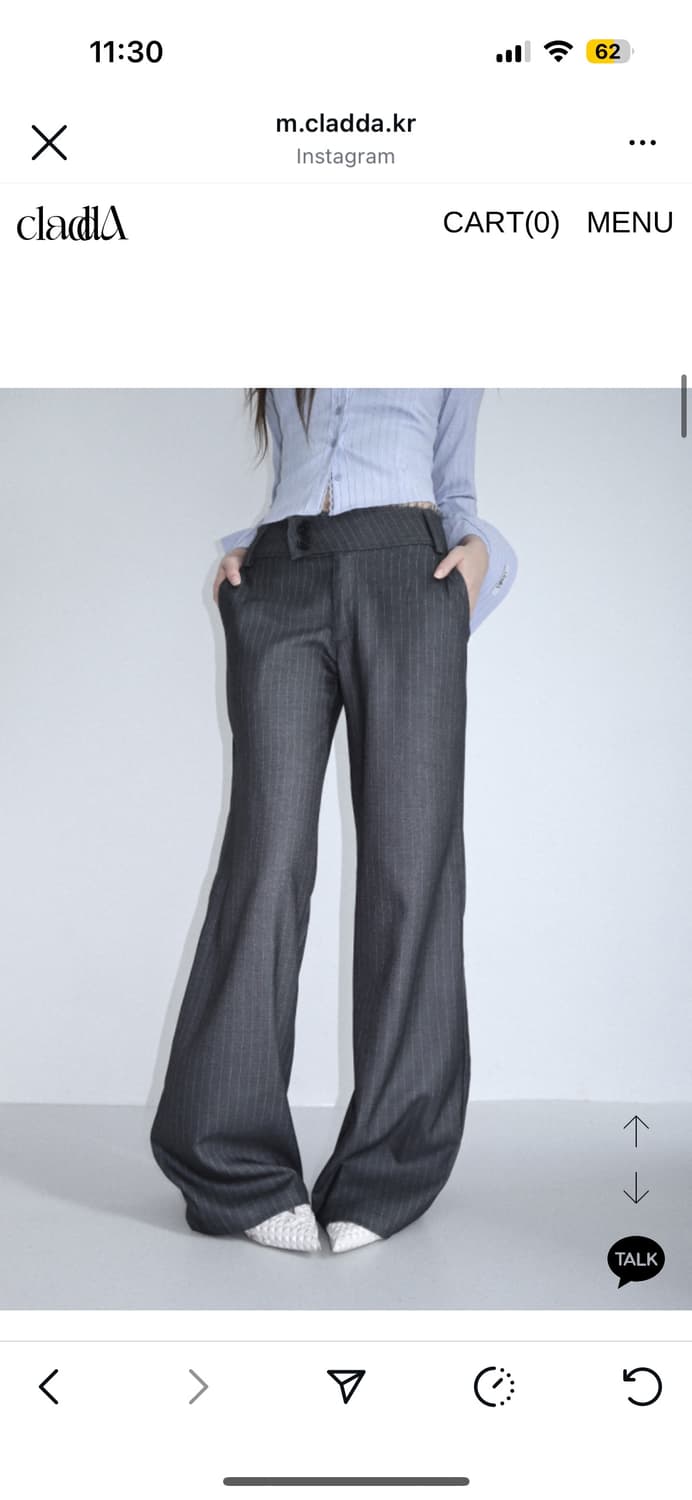 클라따 메이드 슬랙스 그레이 상품이미지1