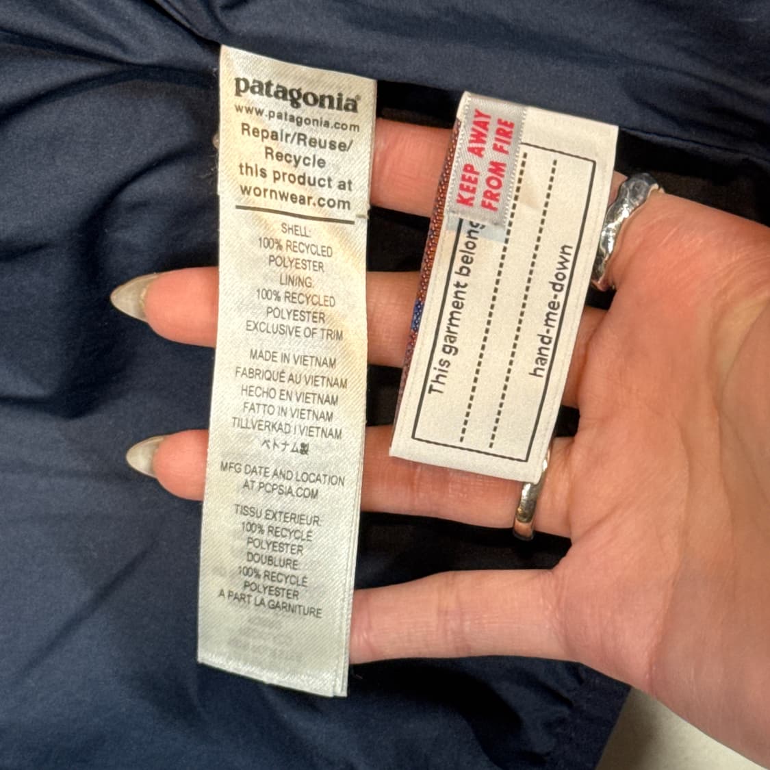 3T) 파타고니아 딥파일 플리스 후드 자켓 아이보리 아동용 상품이미지8