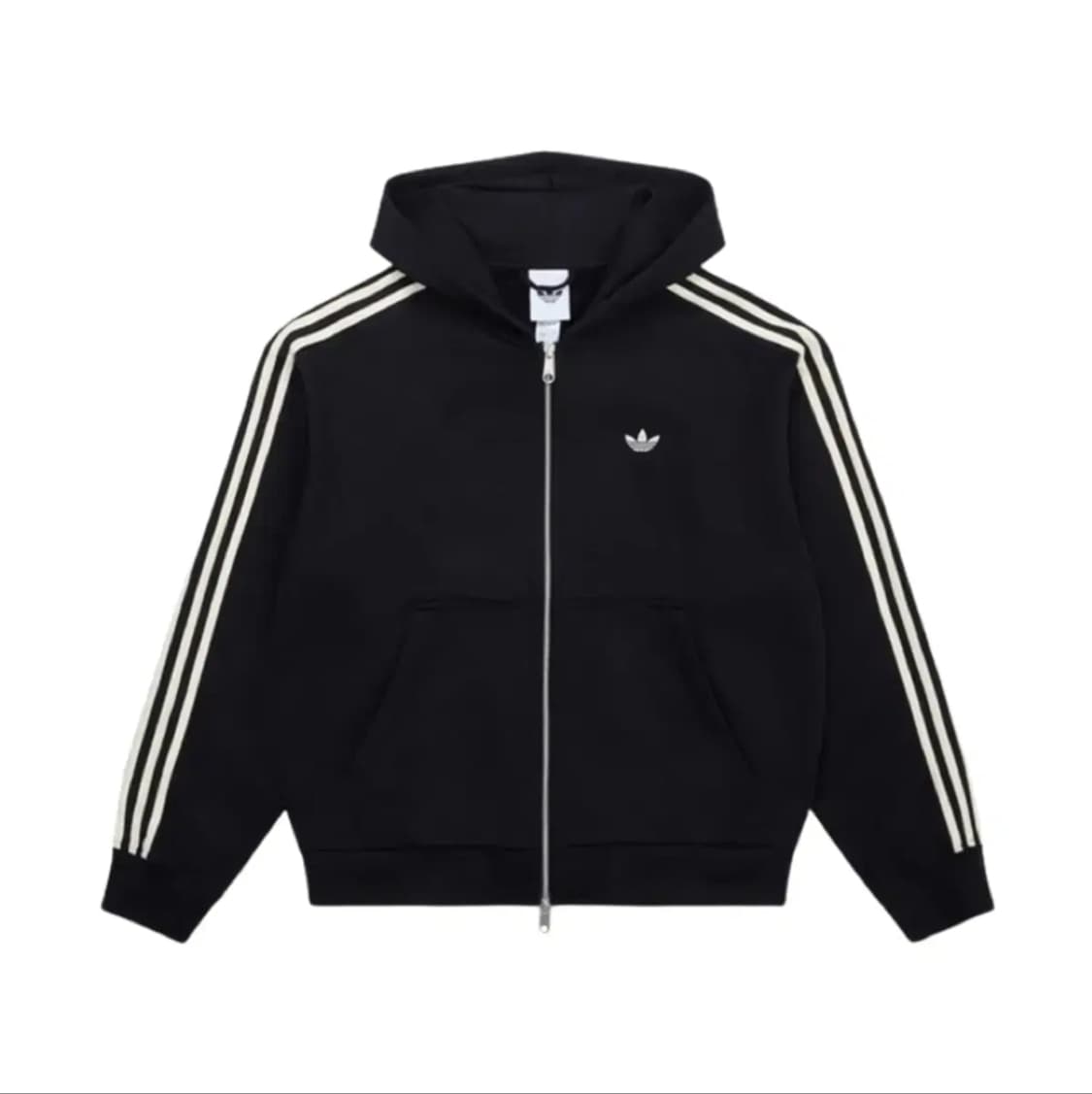 아디다스 후드 집업 - 블랙:크림화이트 / KC9315 상품이미지1