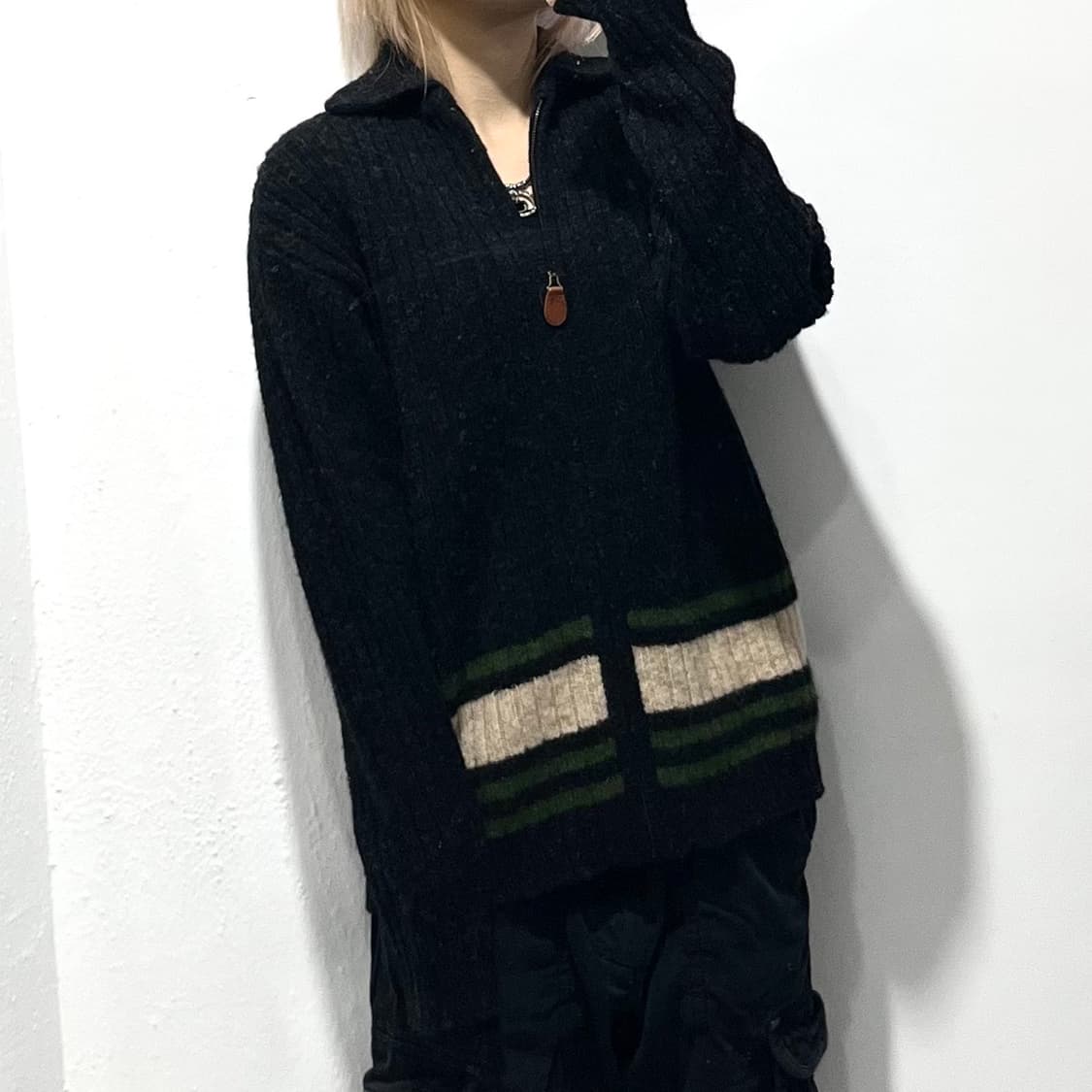 제이크루 울 니트 집업 상품이미지1