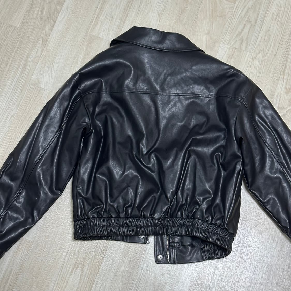 블랙업 킬럿 퍼 레더 점퍼 블랙 상품이미지3