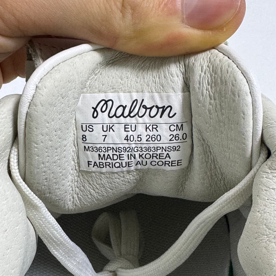 말본 골프화 코스 WHITE GREEN CR 상품이미지5