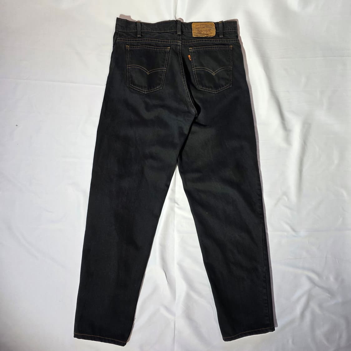 [W34L32]90s 리바이스 550 오렌지탭 블랙 데님팬츠 상품이미지6