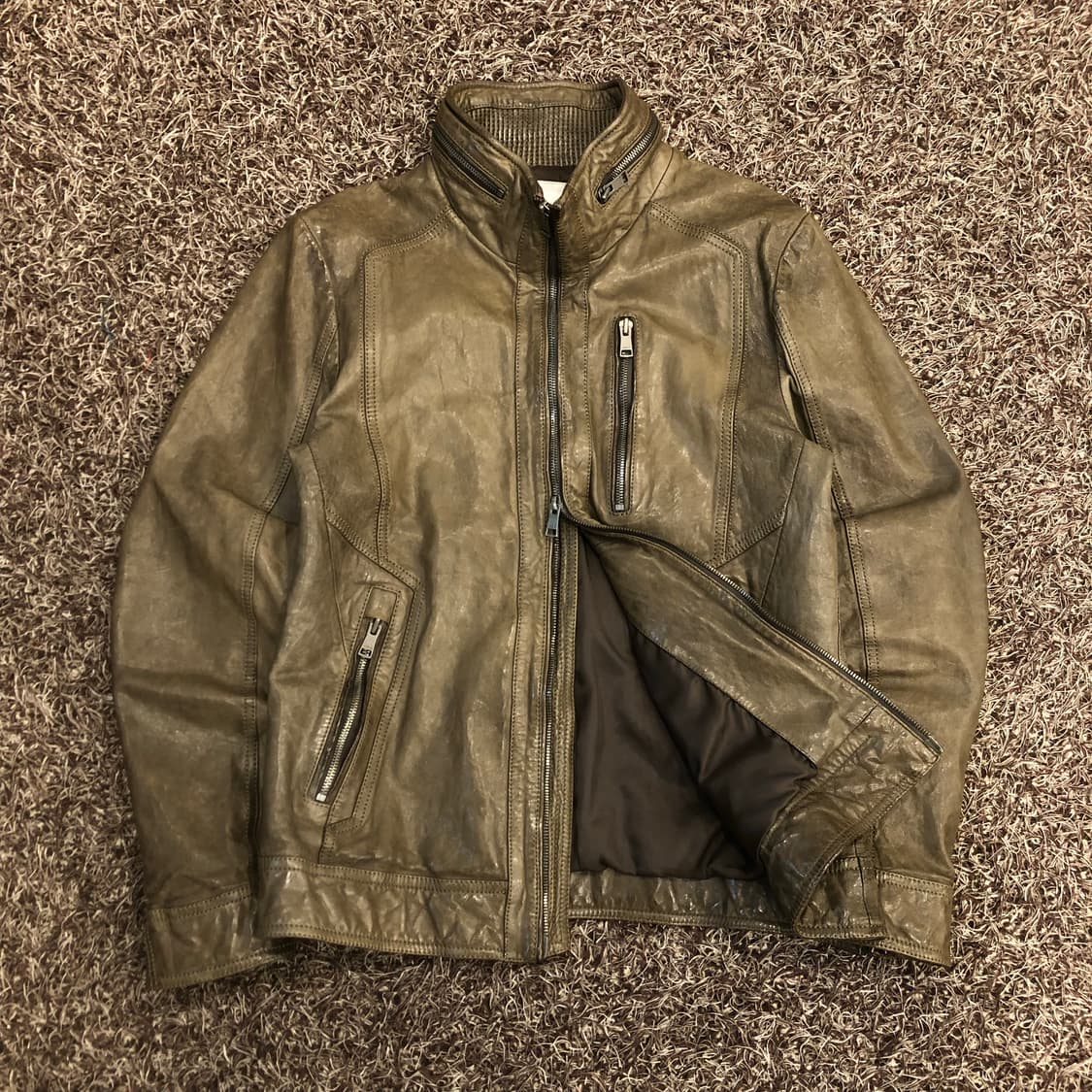 앤드지 양가죽 바이커 래더 가죽 자켓 상품이미지3