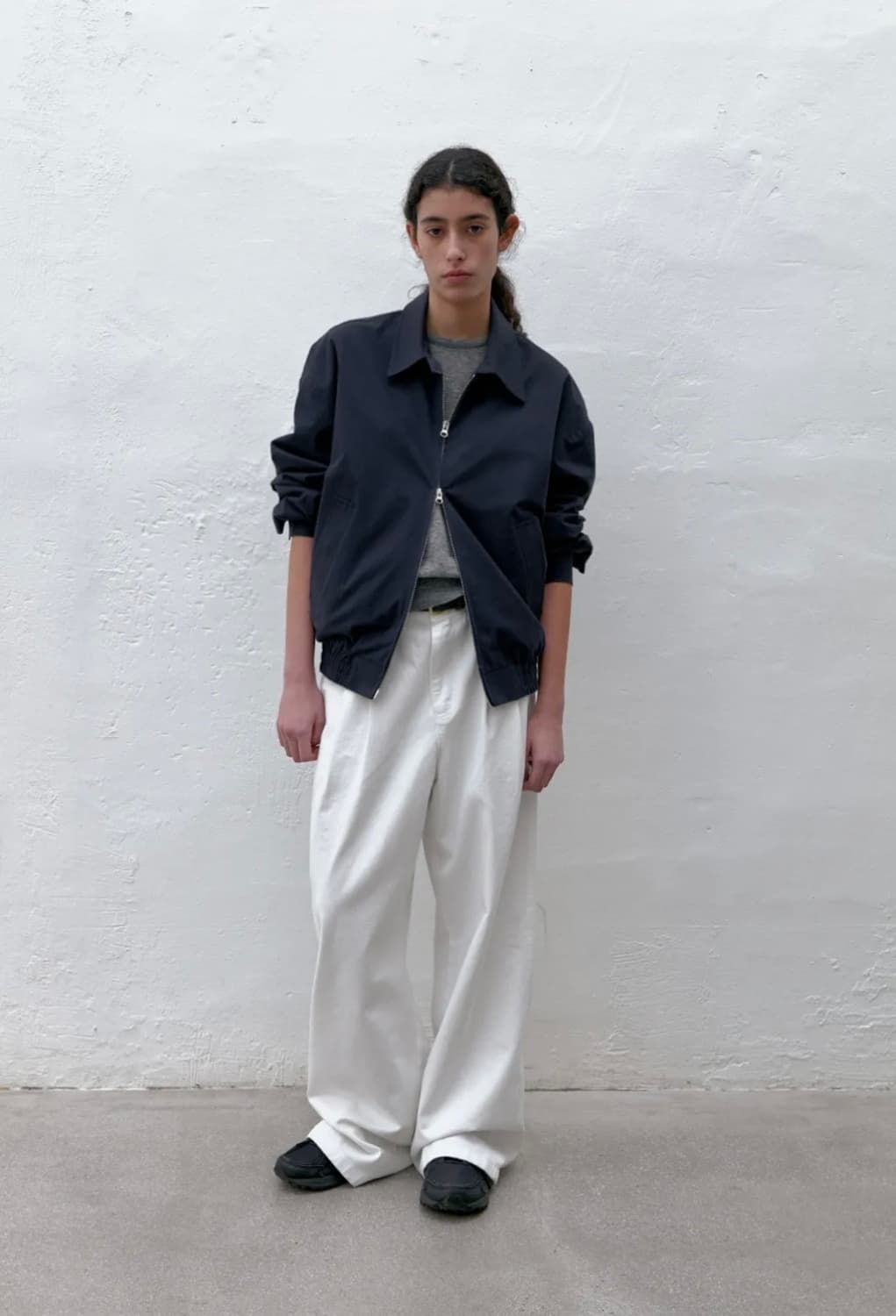 포저 poszer 코튼 블루종 자켓 네이비 상품이미지1