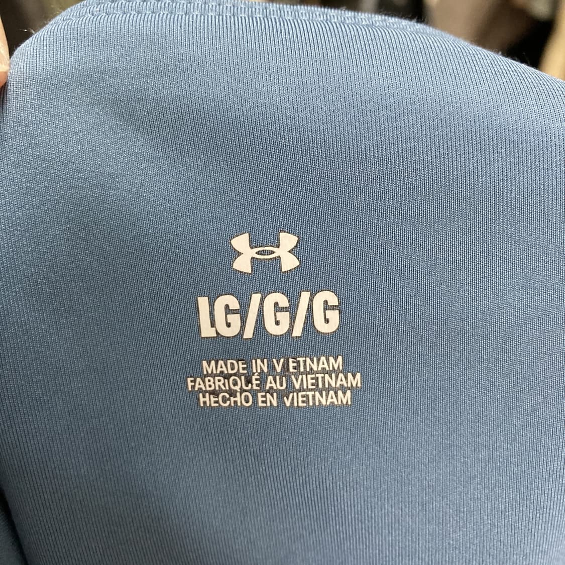 언더아머 여성 레깅스 블루 신축성 L 상품이미지4