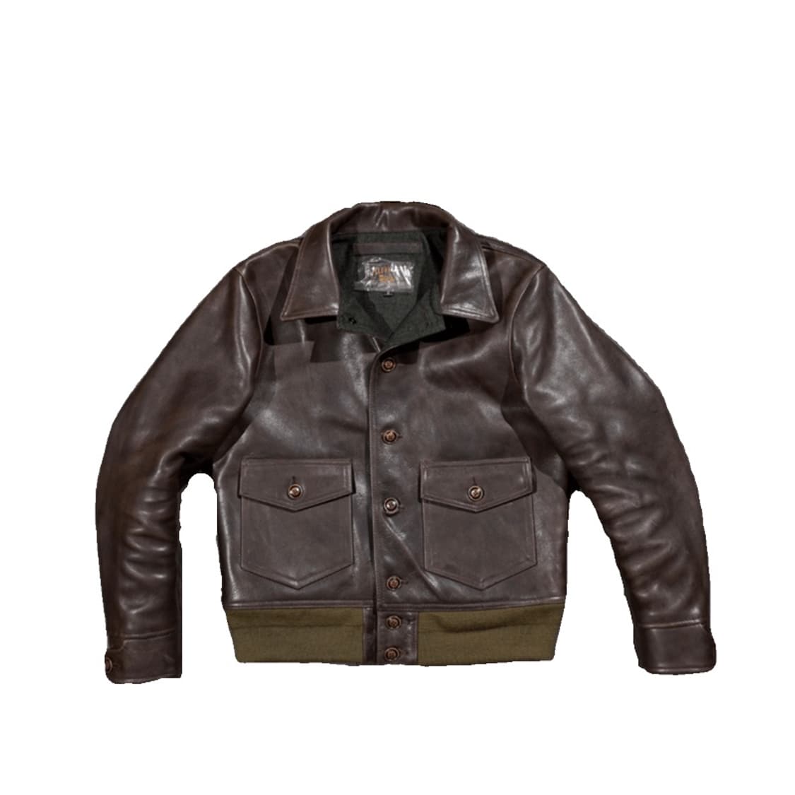 Veluokldly A-1 카우하이드 소가죽 플라이트 가죽 재킷 상품이미지1