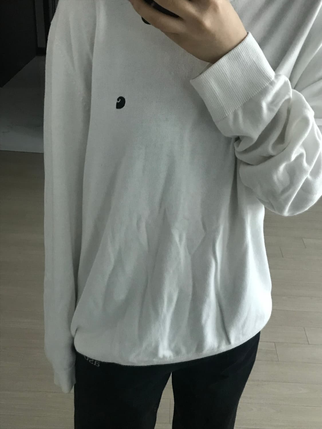 칼하트 화이트 니트 상품이미지1