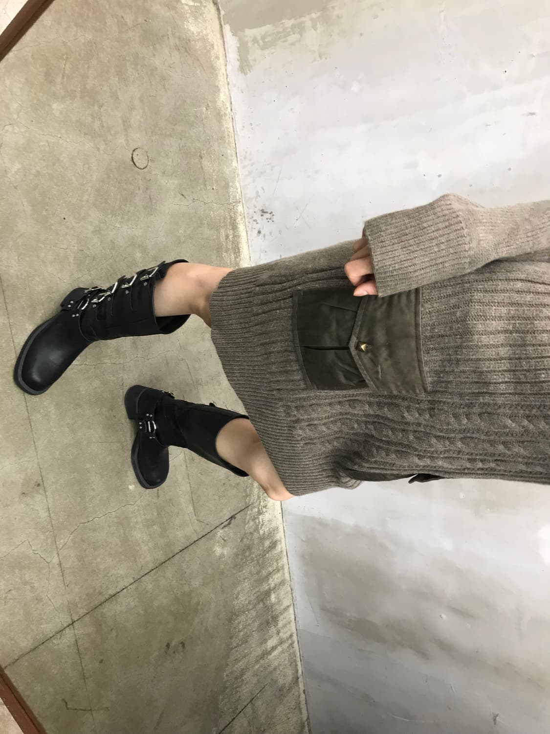 Cable Knit Utility Dress 상품이미지2