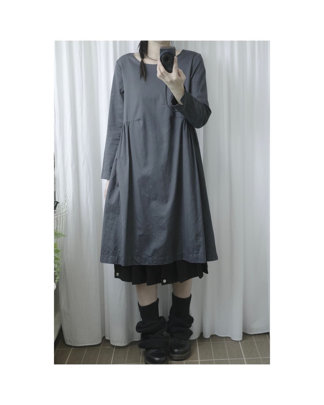 shining navy dress 상품이미지5