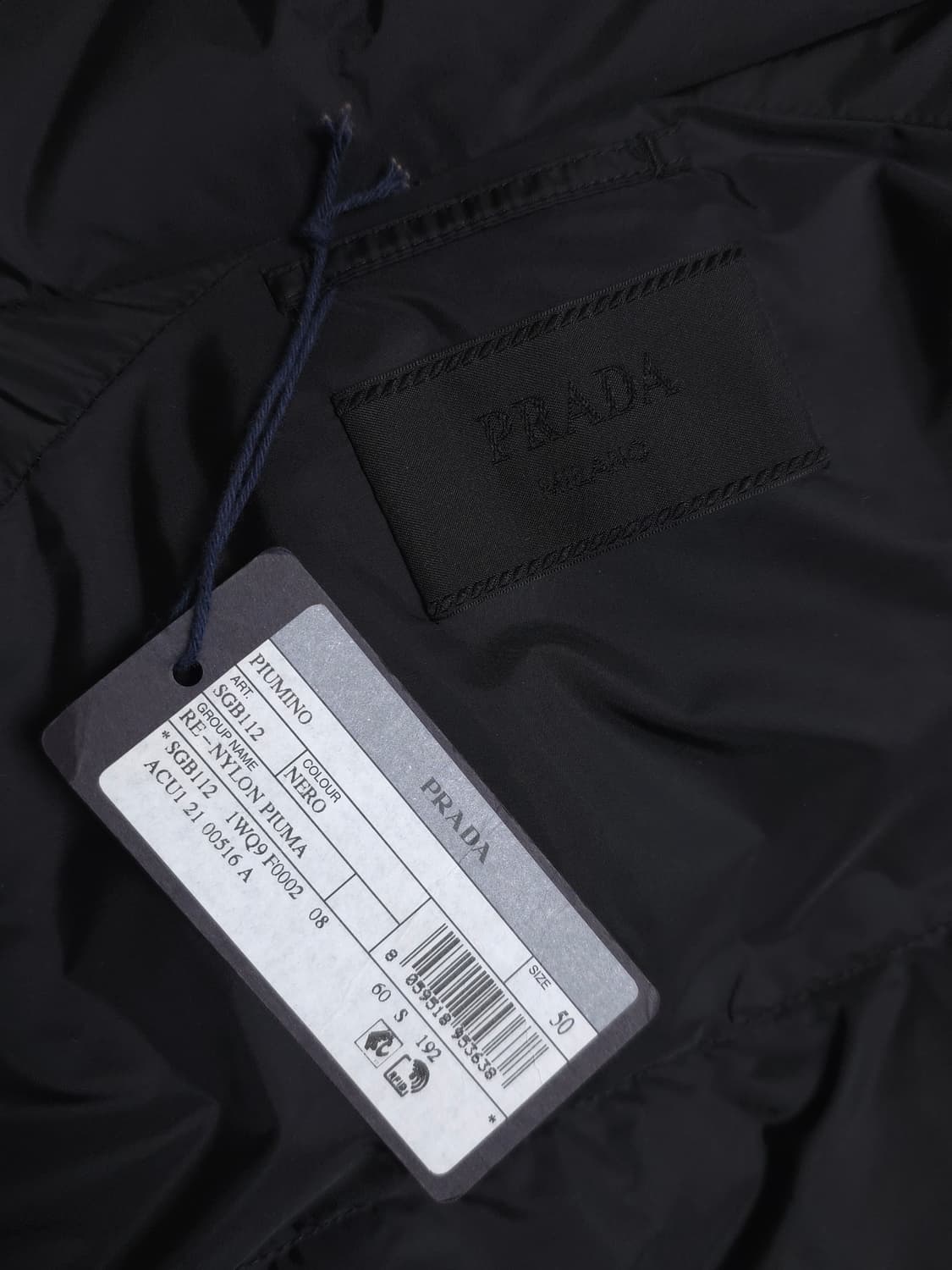 [50] 프라다 리나일론 숏패딩 블랙(SGB112) 상품이미지6