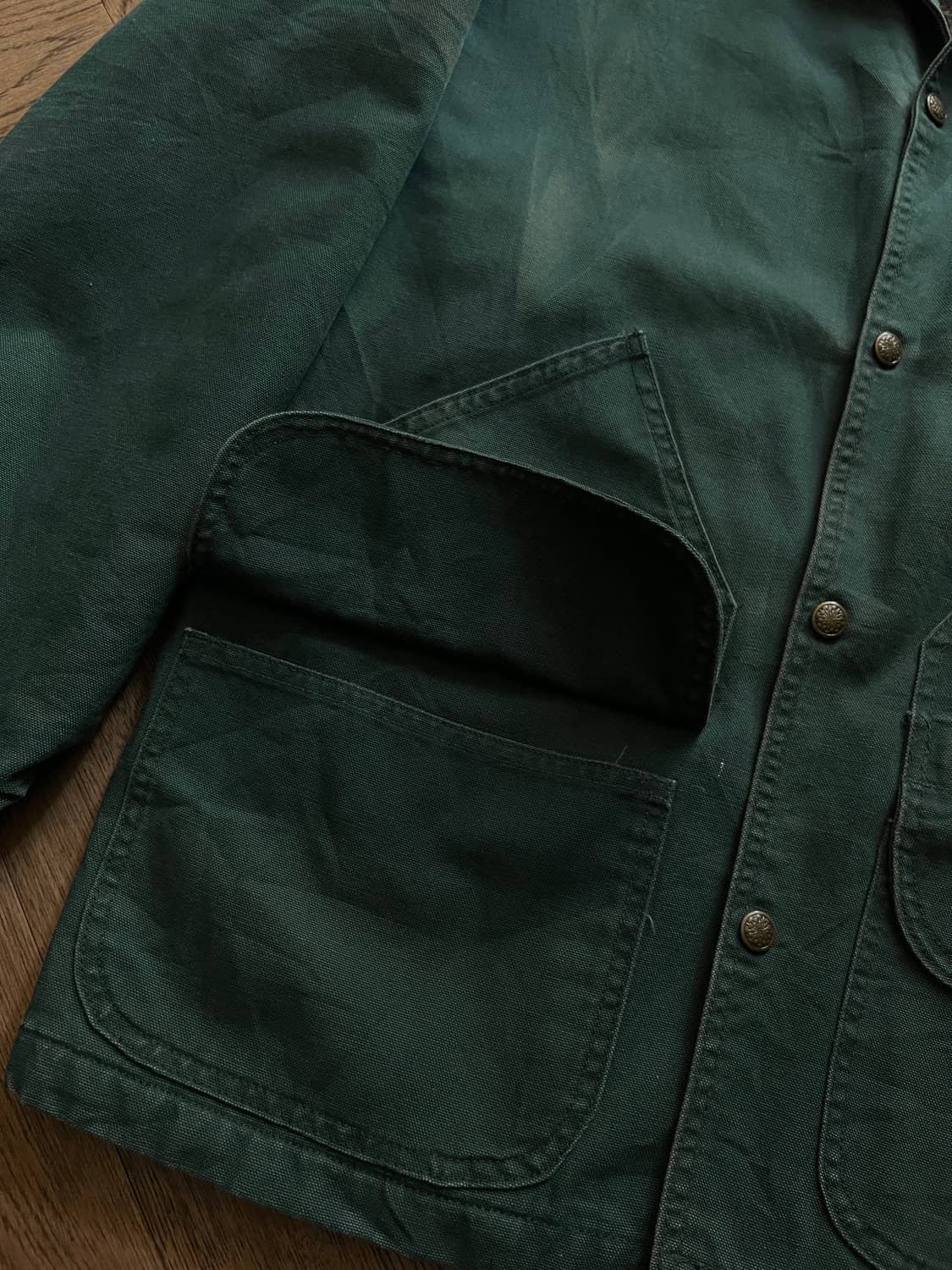 [M]90's Made in USA 빈티지 페이딩 헌팅 자켓 상품이미지4