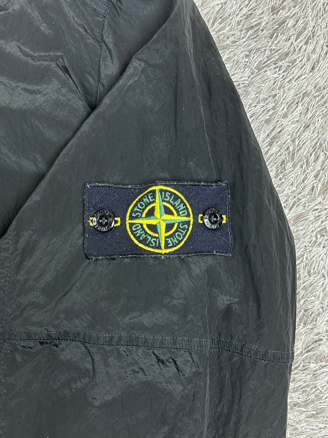 [L] 정품 스톤아일랜드 18FW 나일론메탈 오버셔츠 블랙 상품이미지5