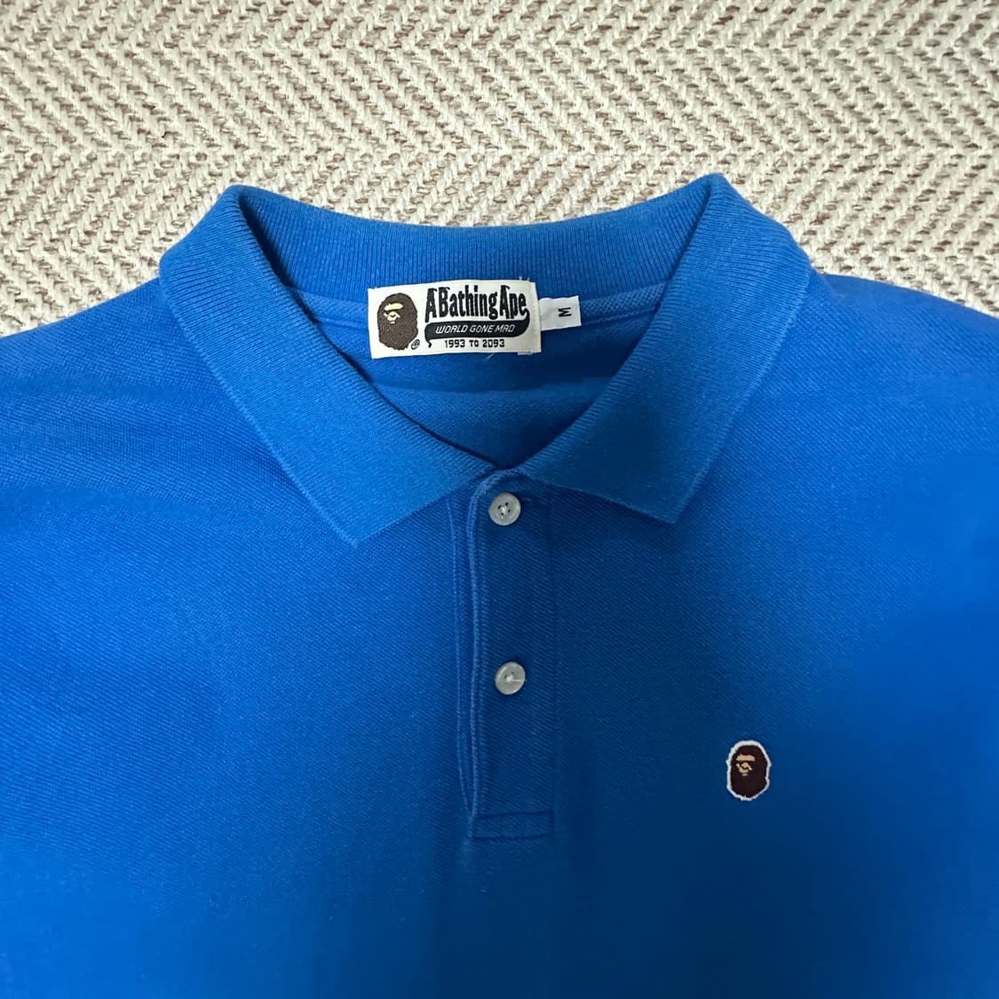 BAPE japan made polo shirt blue 상품이미지3