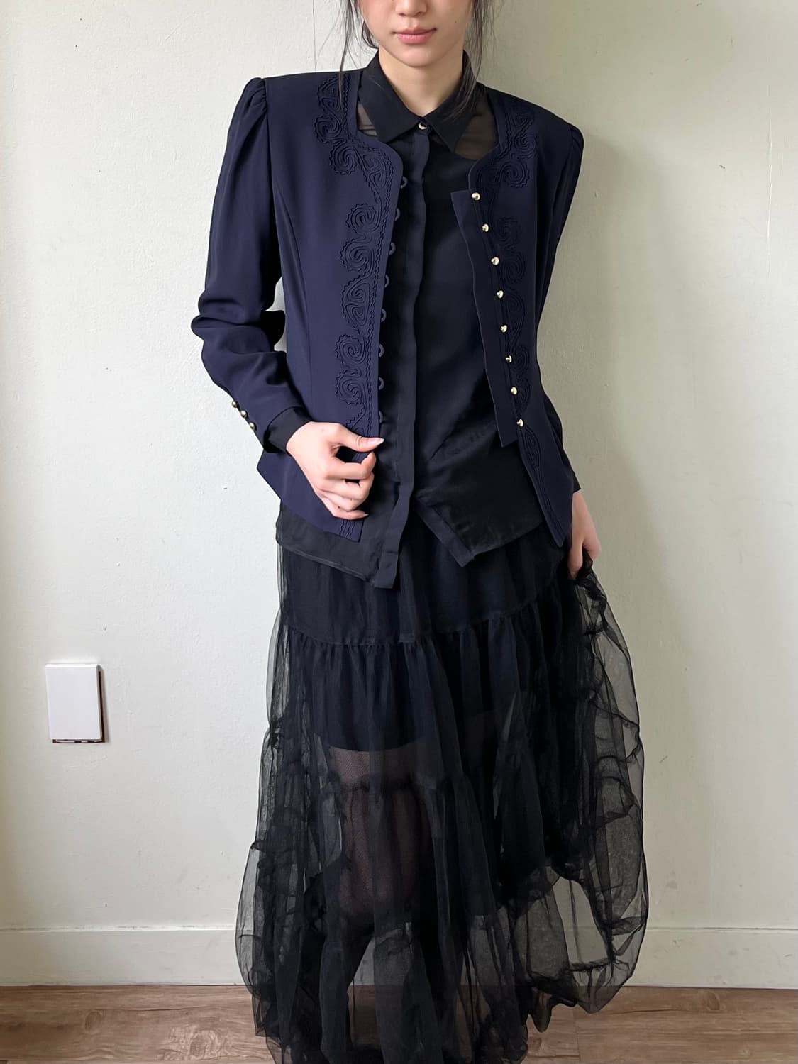 Simree 나폴레옹 레이온 자켓 상품이미지5