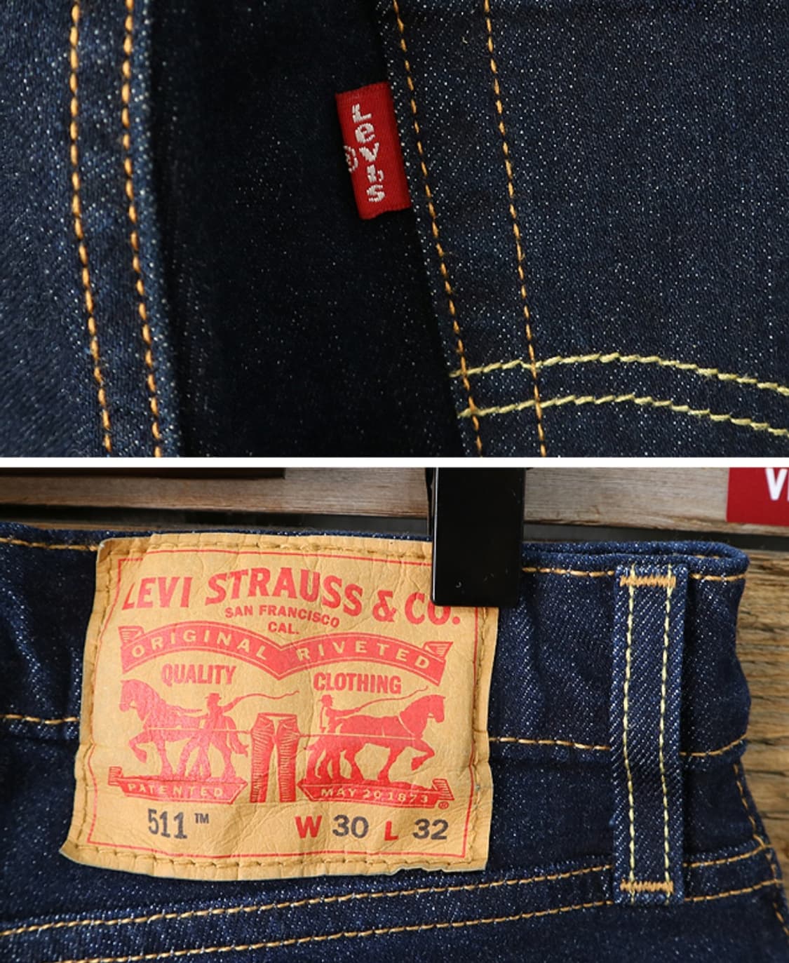 levis 리바이스 511 진청 슬림핏 데님 29-30 상품이미지6