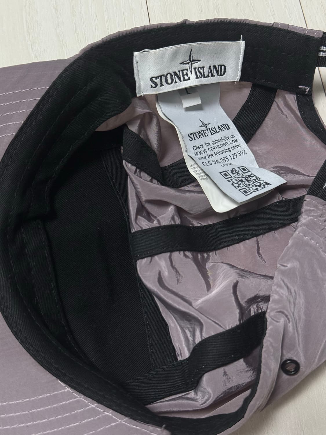 스톤아일랜드 캠프캡 라벤더 (stone island) 상품이미지4
