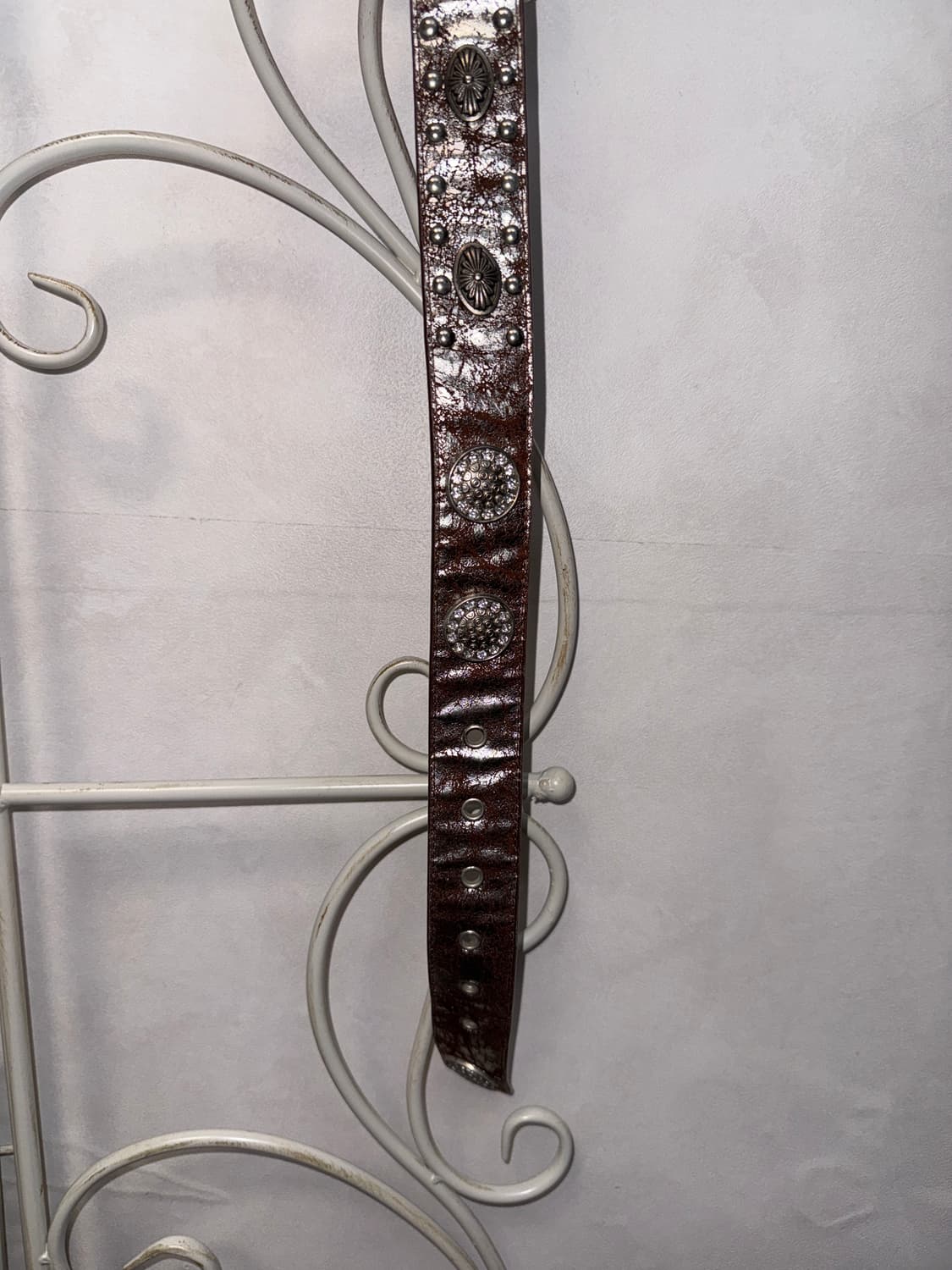 Metal bronze oriental cubic buckle belt 상품이미지6