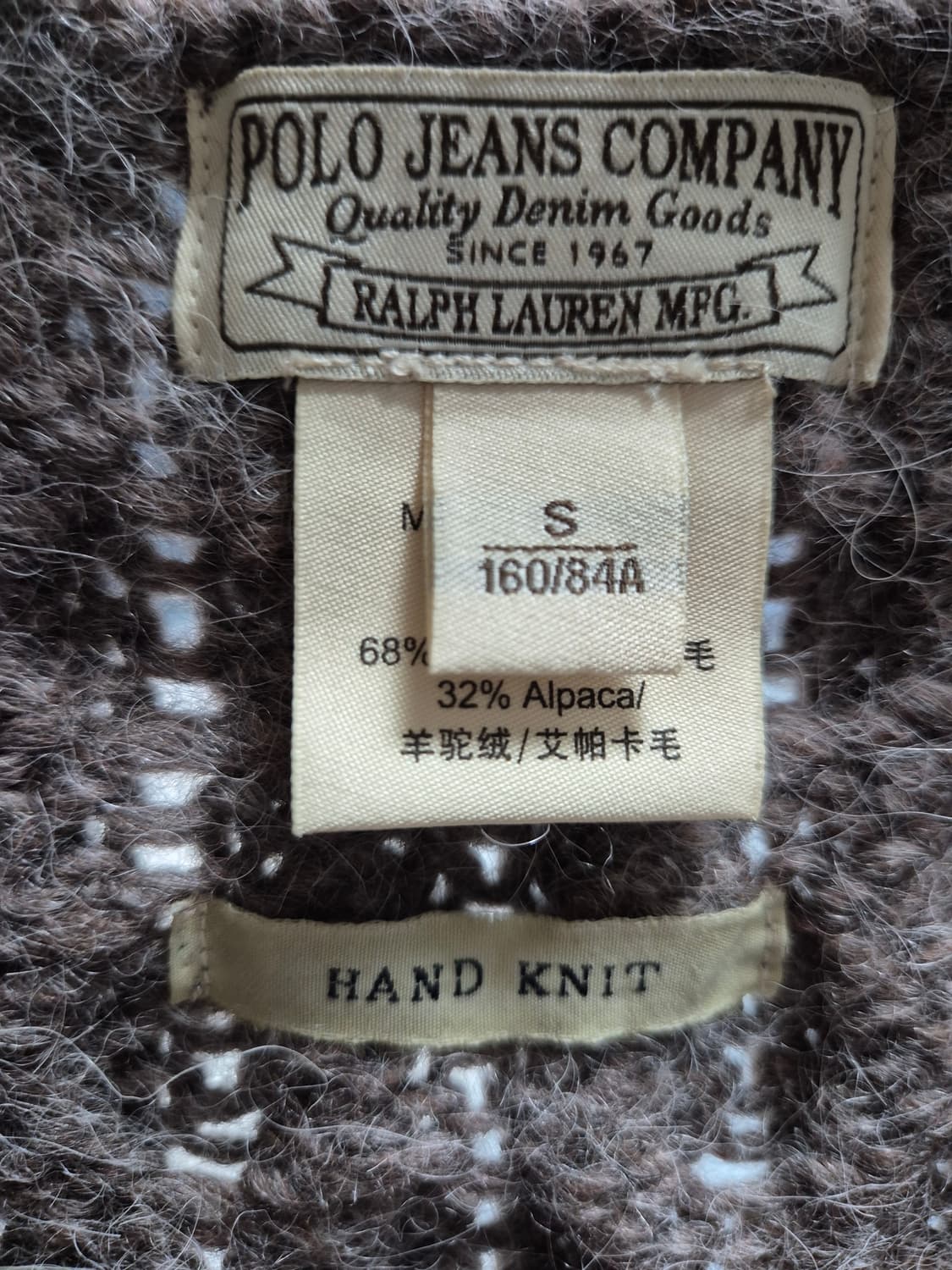 폴로 알파카 울 100% 니트 베스트 상품이미지4