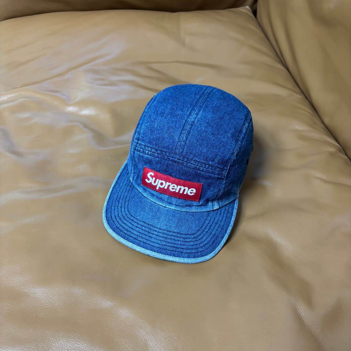 Supreme 슈프림 데님 캠프캡 모자 (Washed Denim) 상품이미지1