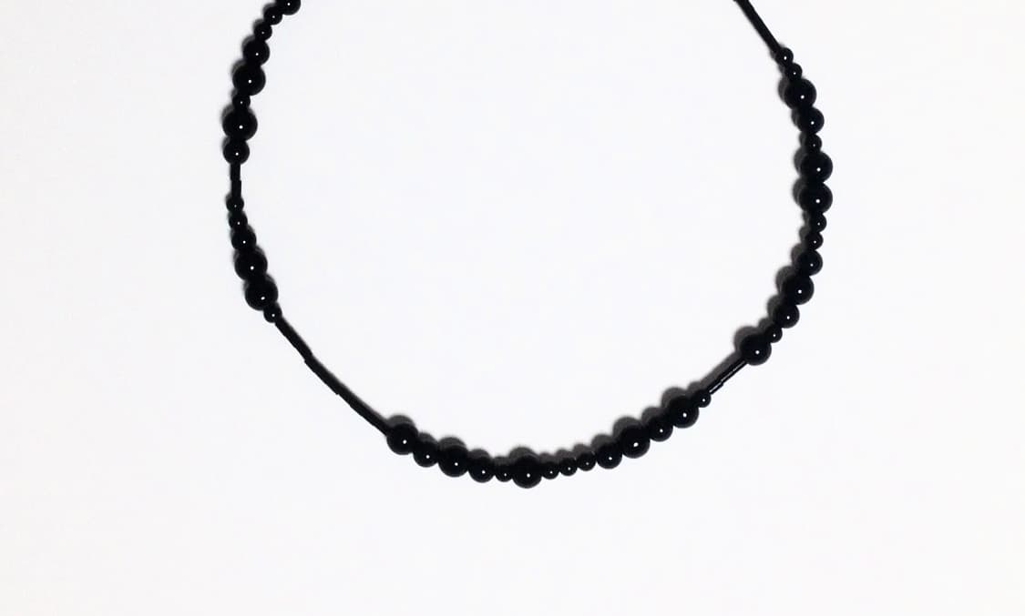 Black checker wave ver. Necklace 상품이미지2