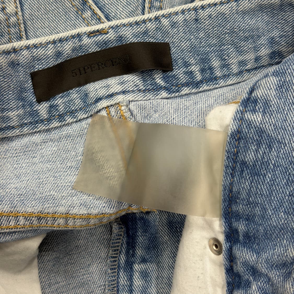 51퍼센트 터널 라이닝 트라우저 데님 팬츠 바지 라이트 블루 상품이미지5