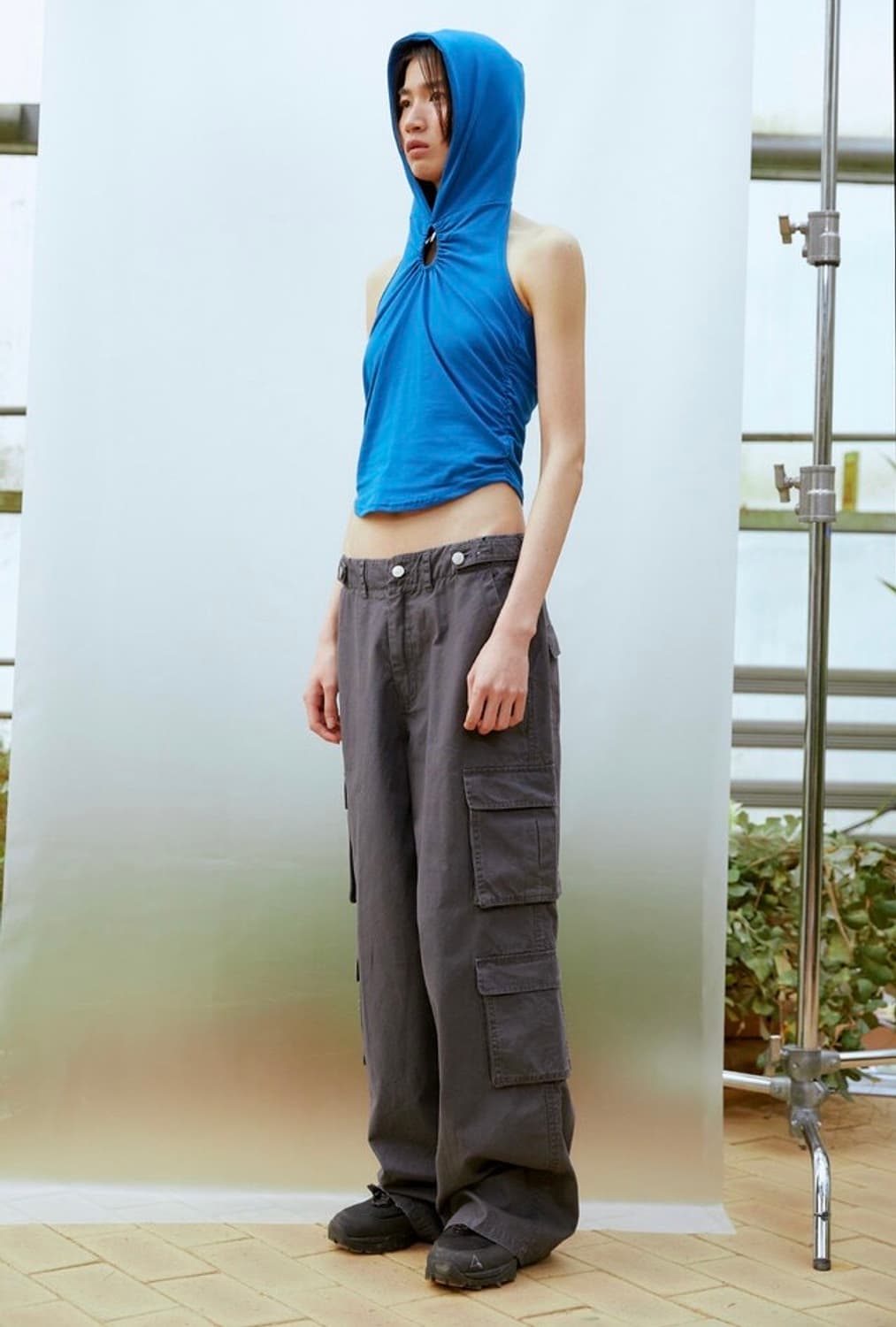 써틴먼스 13month 워싱 카고 팬츠 바지 차콜 상품이미지2