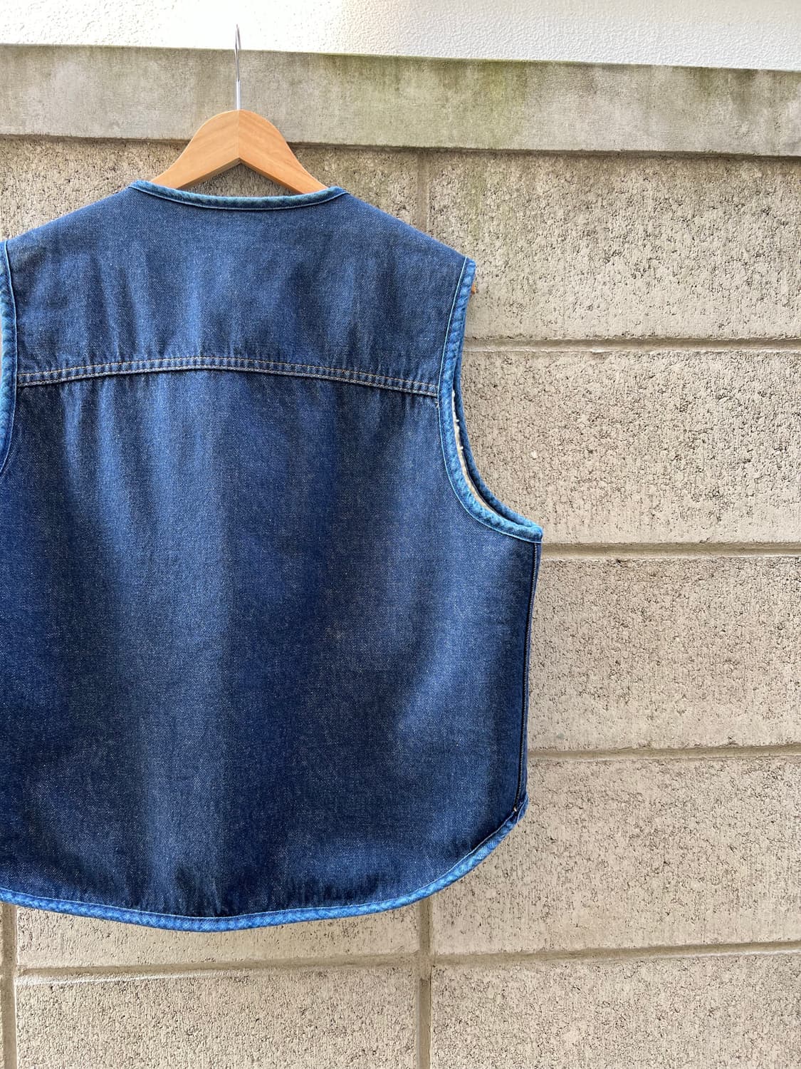 1970s SEARS ROEBUCKS DENIM 데님쉐르파베스트 상품이미지9
