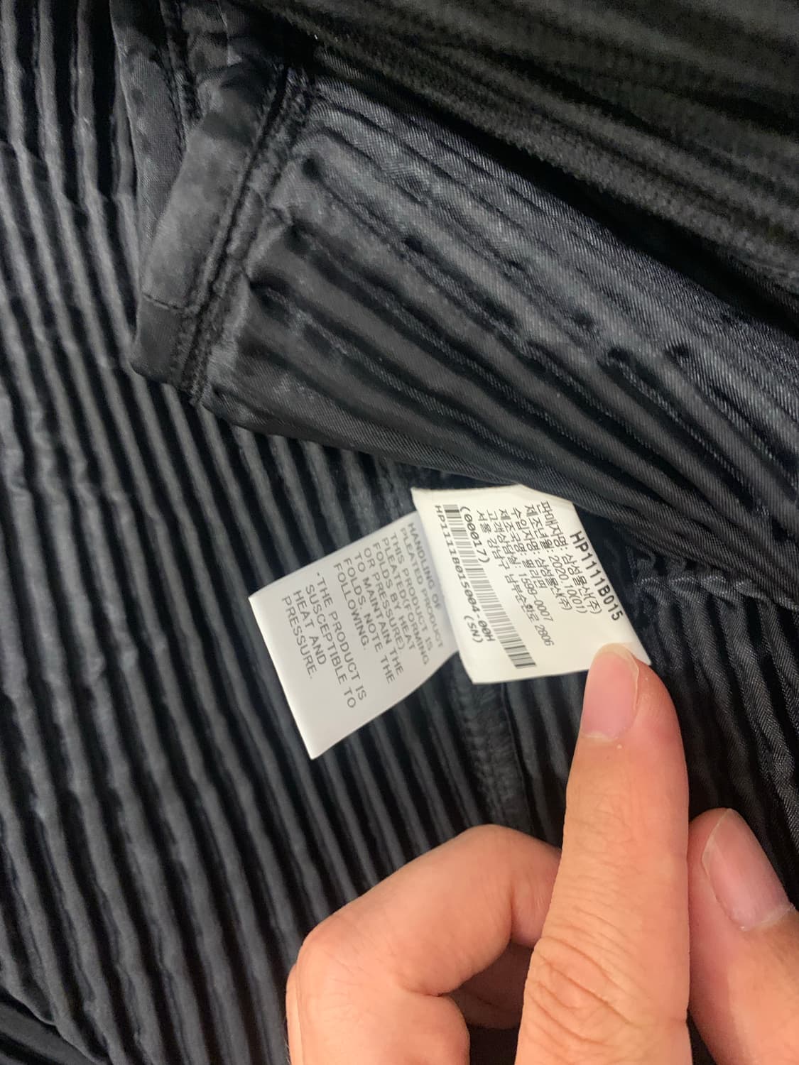 옴므플리세 베이직 자켓 4 블랙 상품이미지3